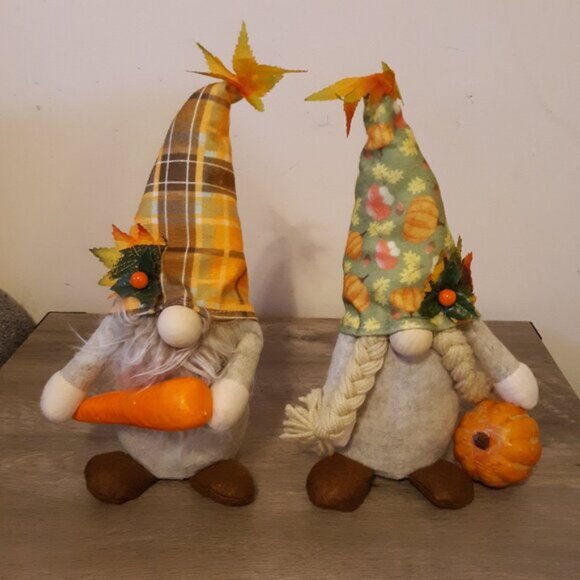 2 Pieces Fall Gnomes Plush Fall Thanksgiving Decorations for Home Table Décor - Picture 6 of 7